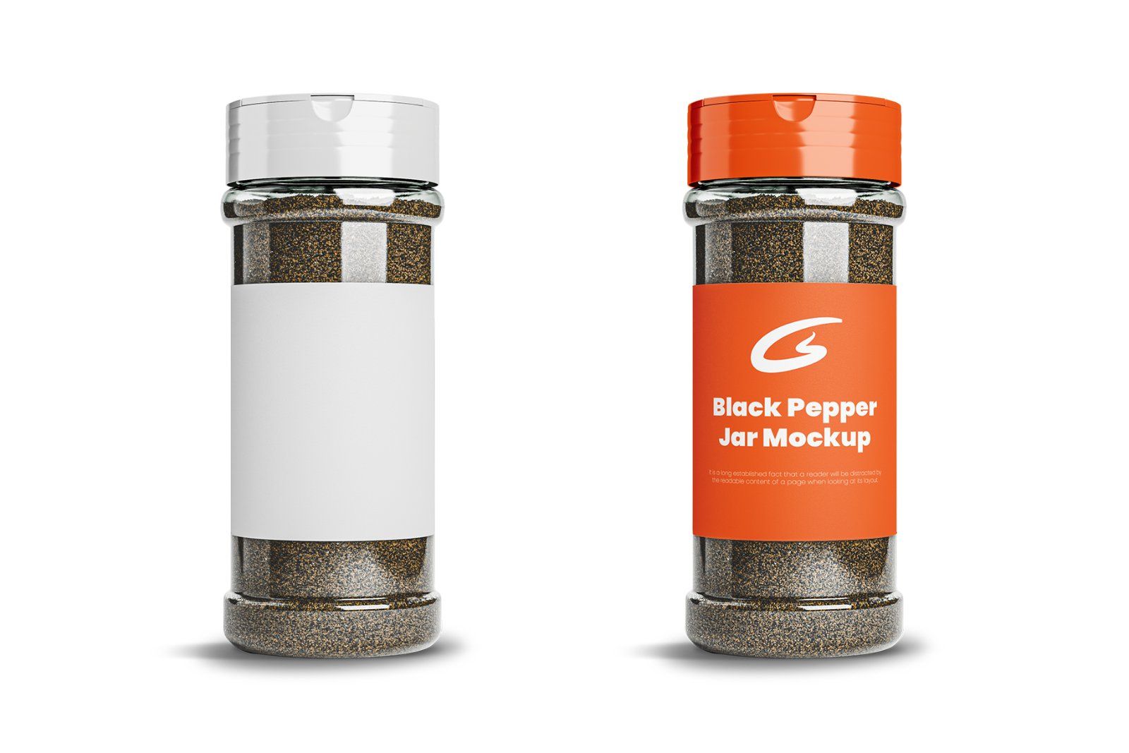 Black Pepper Jar Mockup — image 1