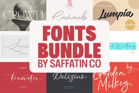 Commercial Font Bundle by Saffatin Co