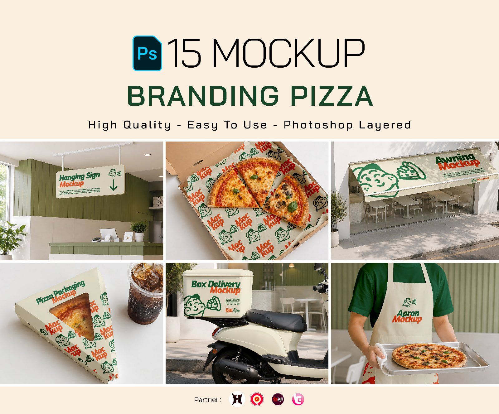 Premium Branding Pizza Mockup — image 1