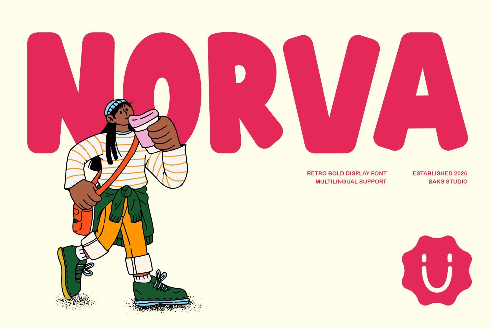 Norva | Retro Bold Display Font — image 1