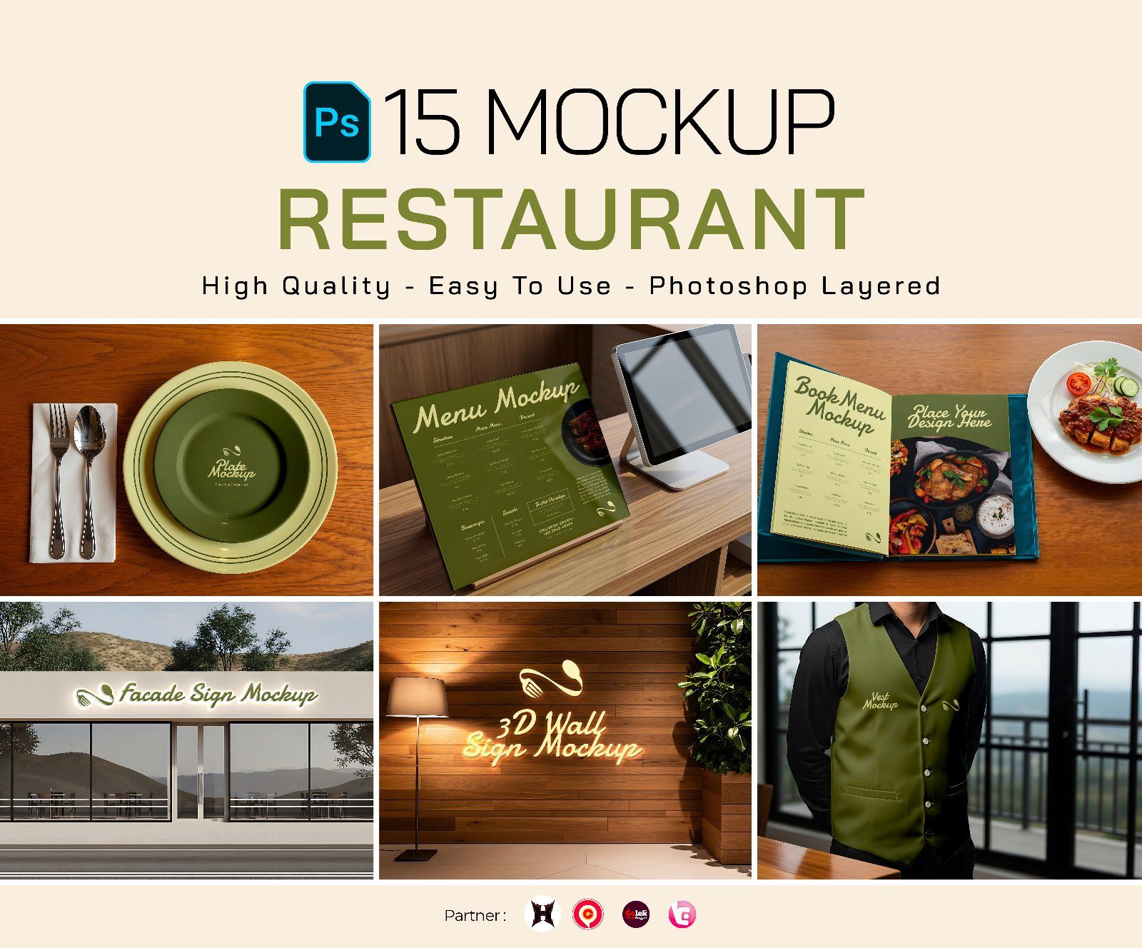 Premium Branding Restaurant Mockup — image 1
