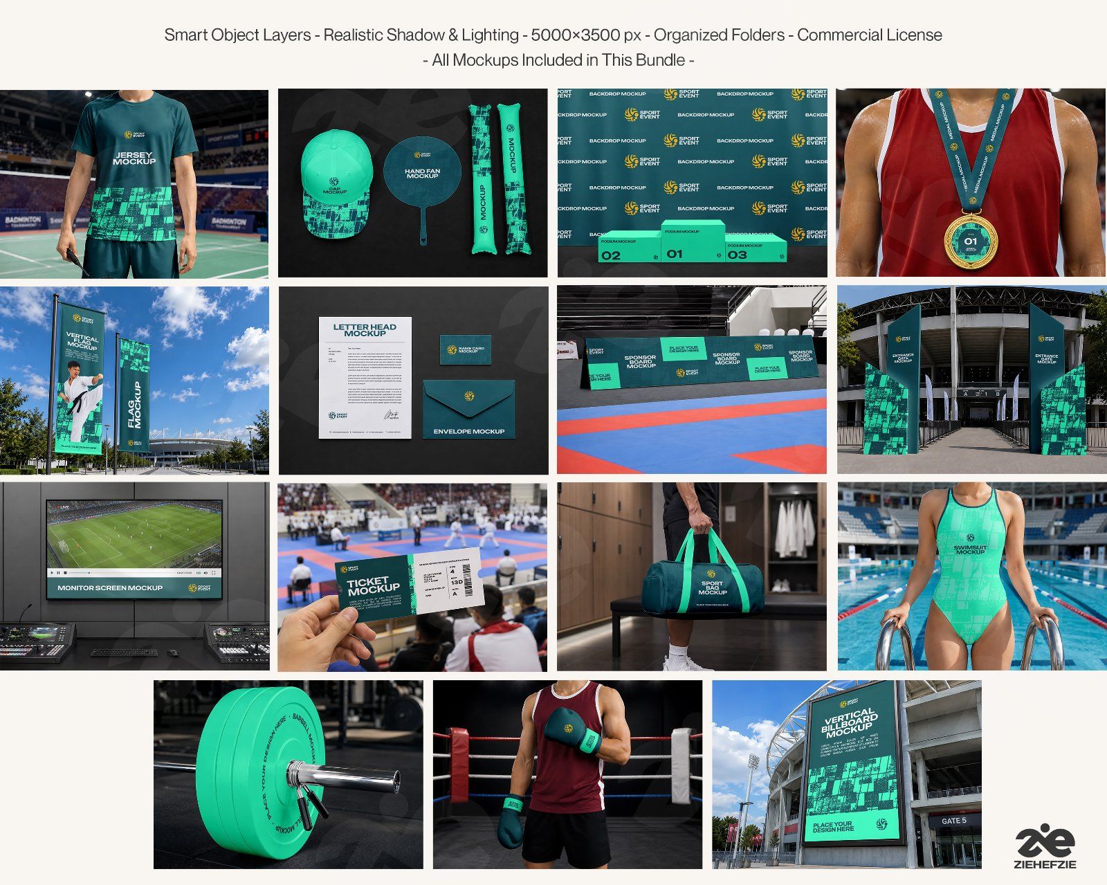 Premium National Sports Event Mockup Bundle – 15 Championship PSD Scenes for Athletic Tournaments, W — image 2