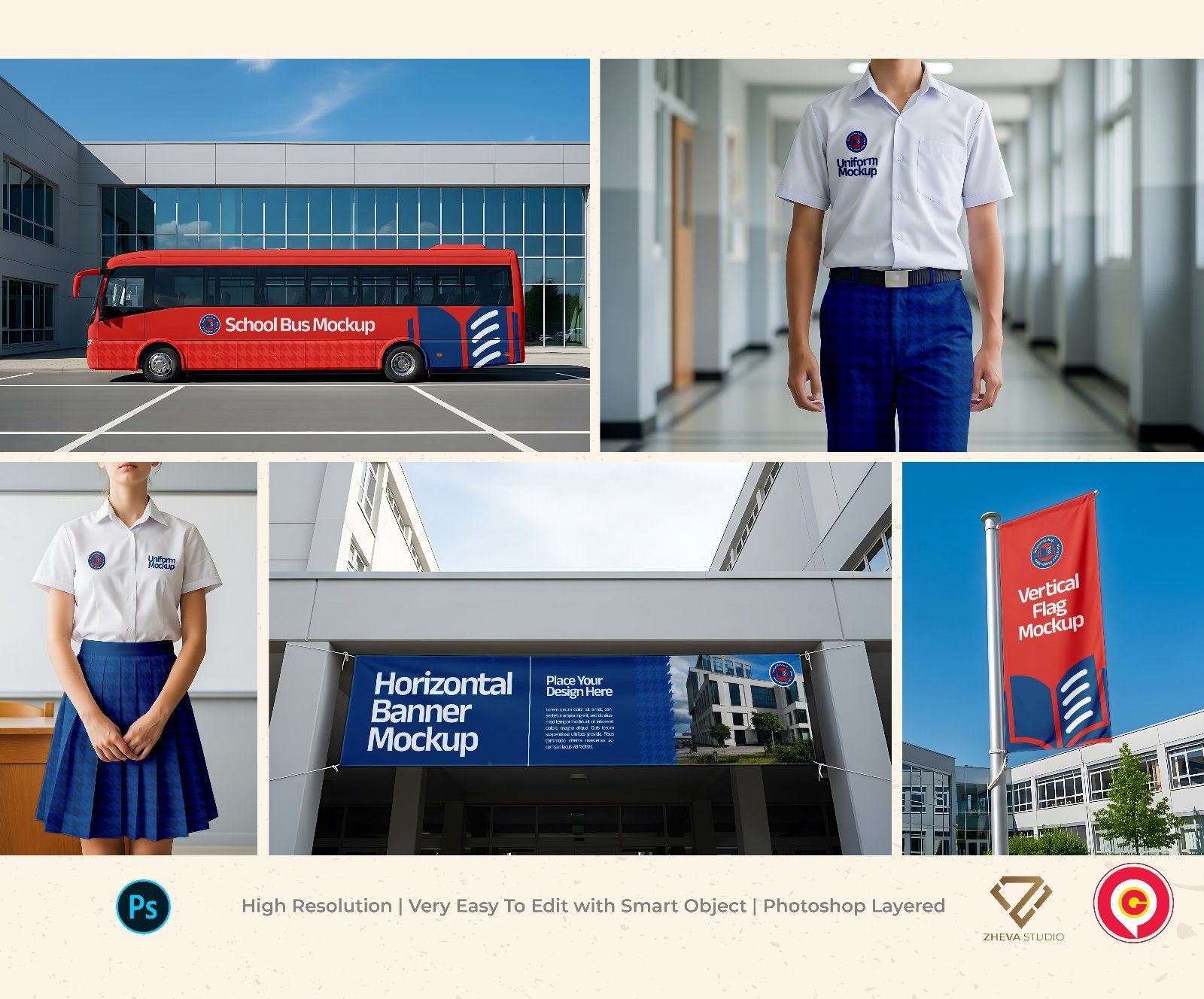 Premium Branding New School Mockup — image 1