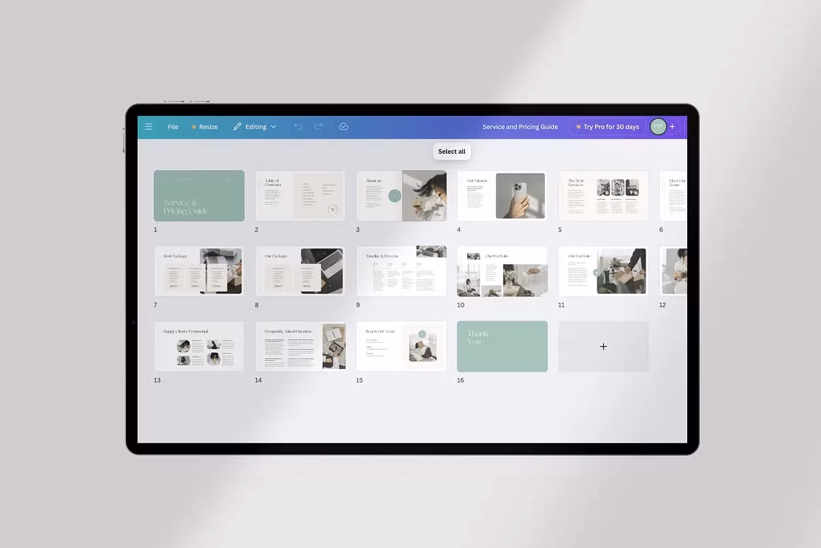 Service and Pricing Guide Canva — image 6