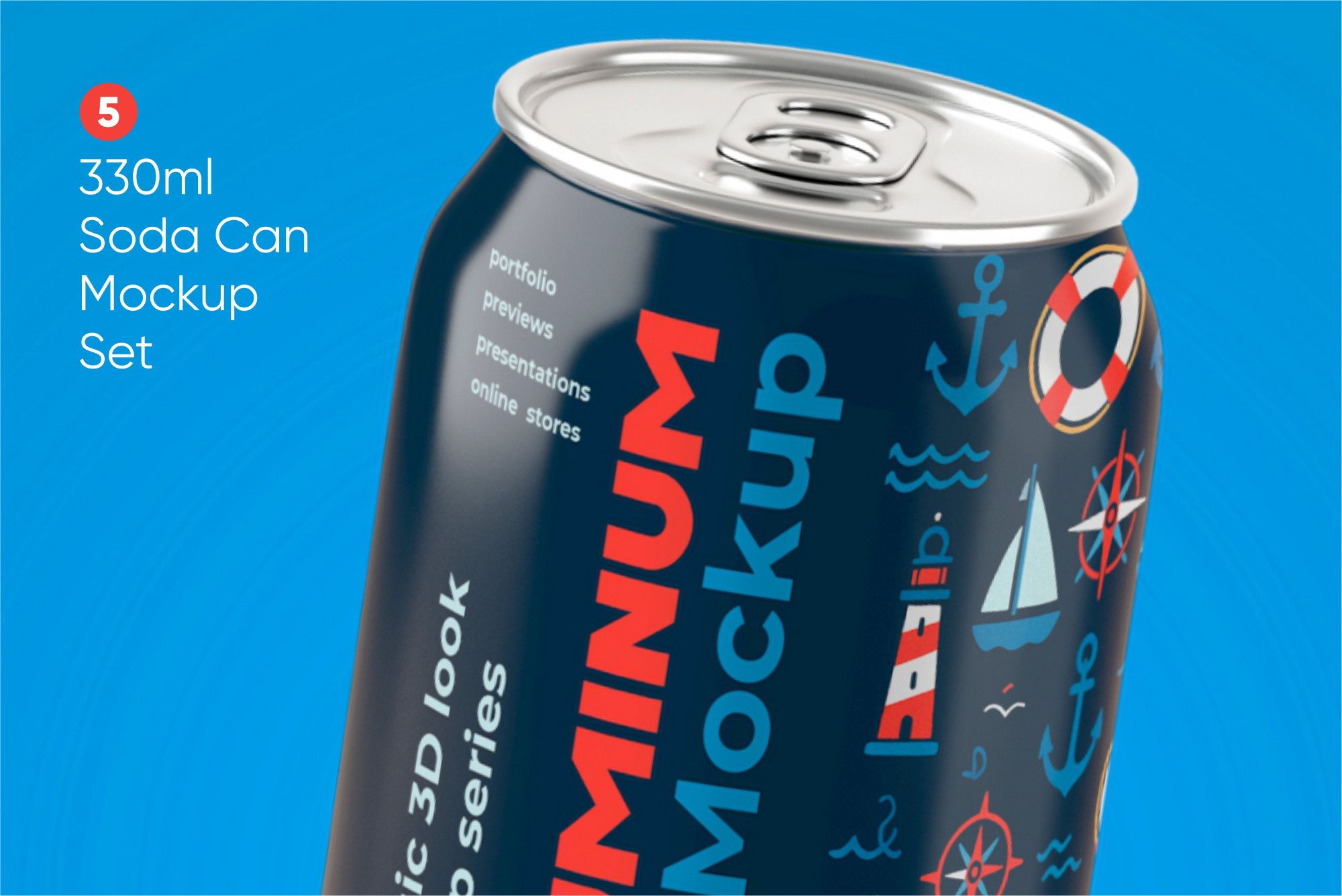 330ml Aluminum Can Mockup Set — image 1