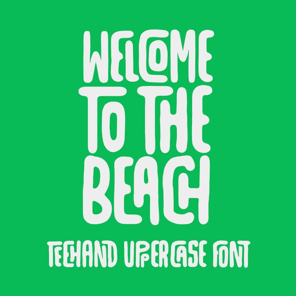 Teehand Uppercase Font — image 3
