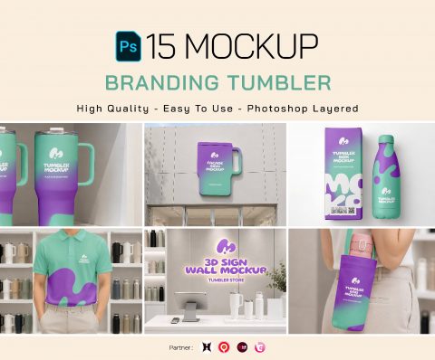 Premium Branding Tumbler Mockup