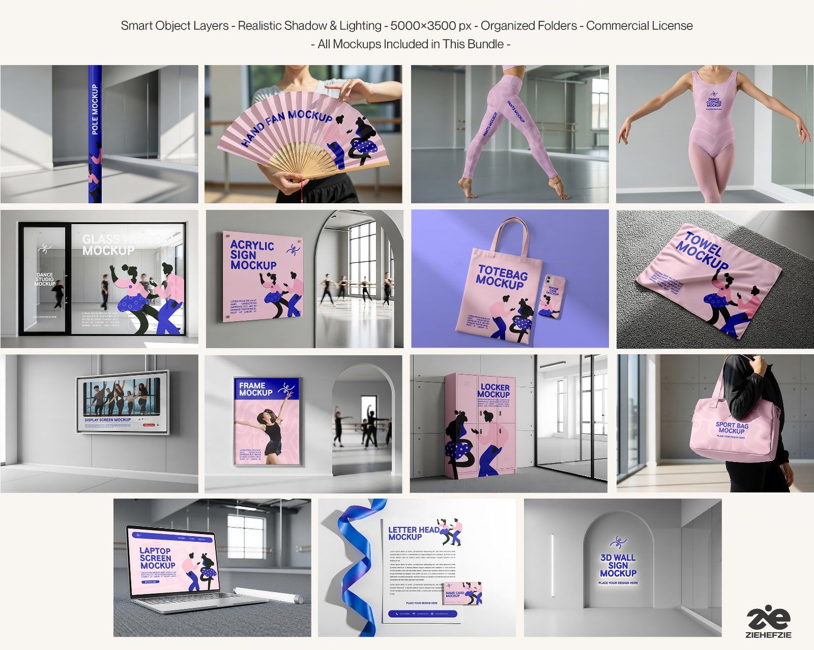Premium Branding PSD Mockups for Dance Studio & Performance Identity — image 2