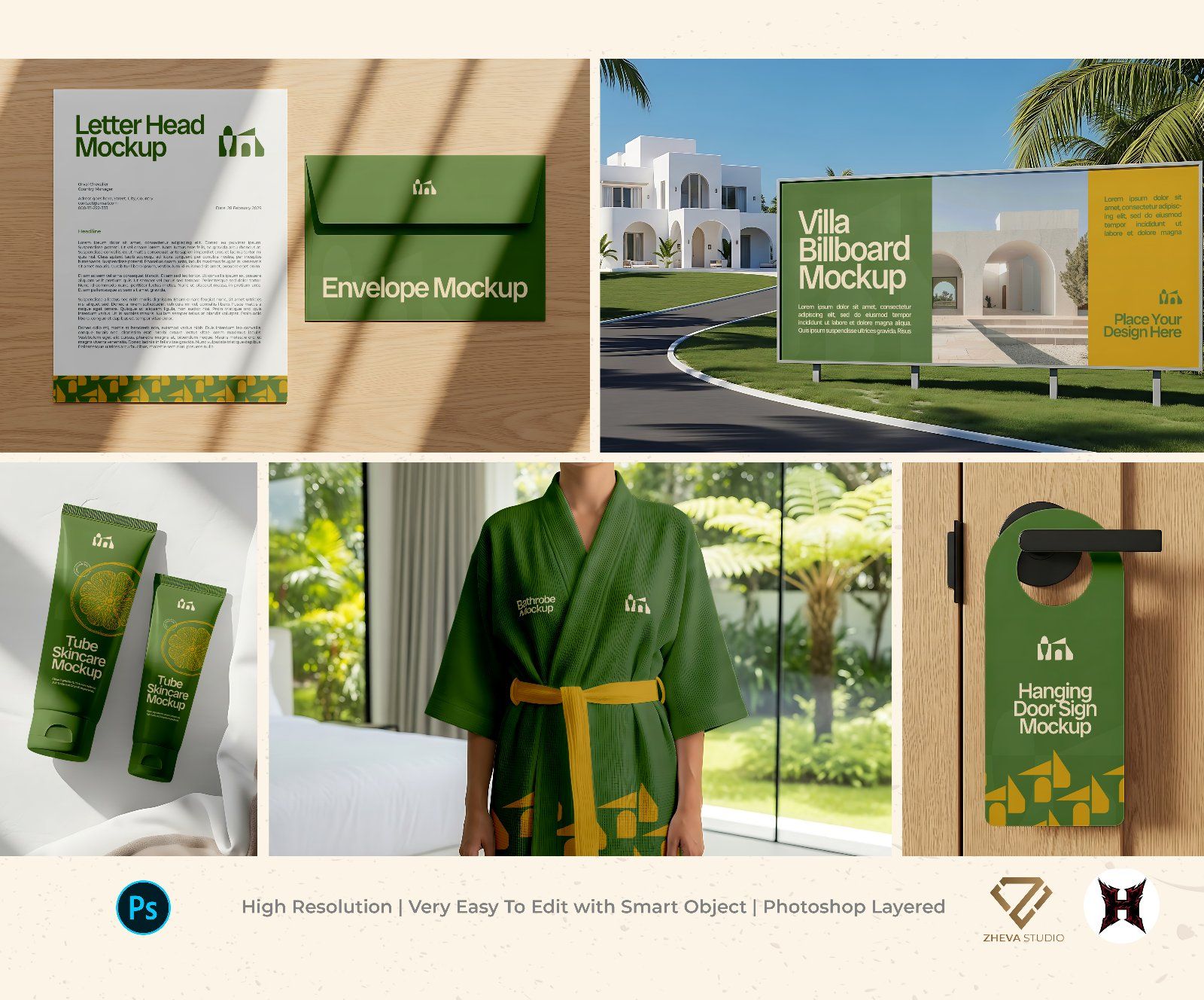 Premium Branding Villa Mockup — image 1