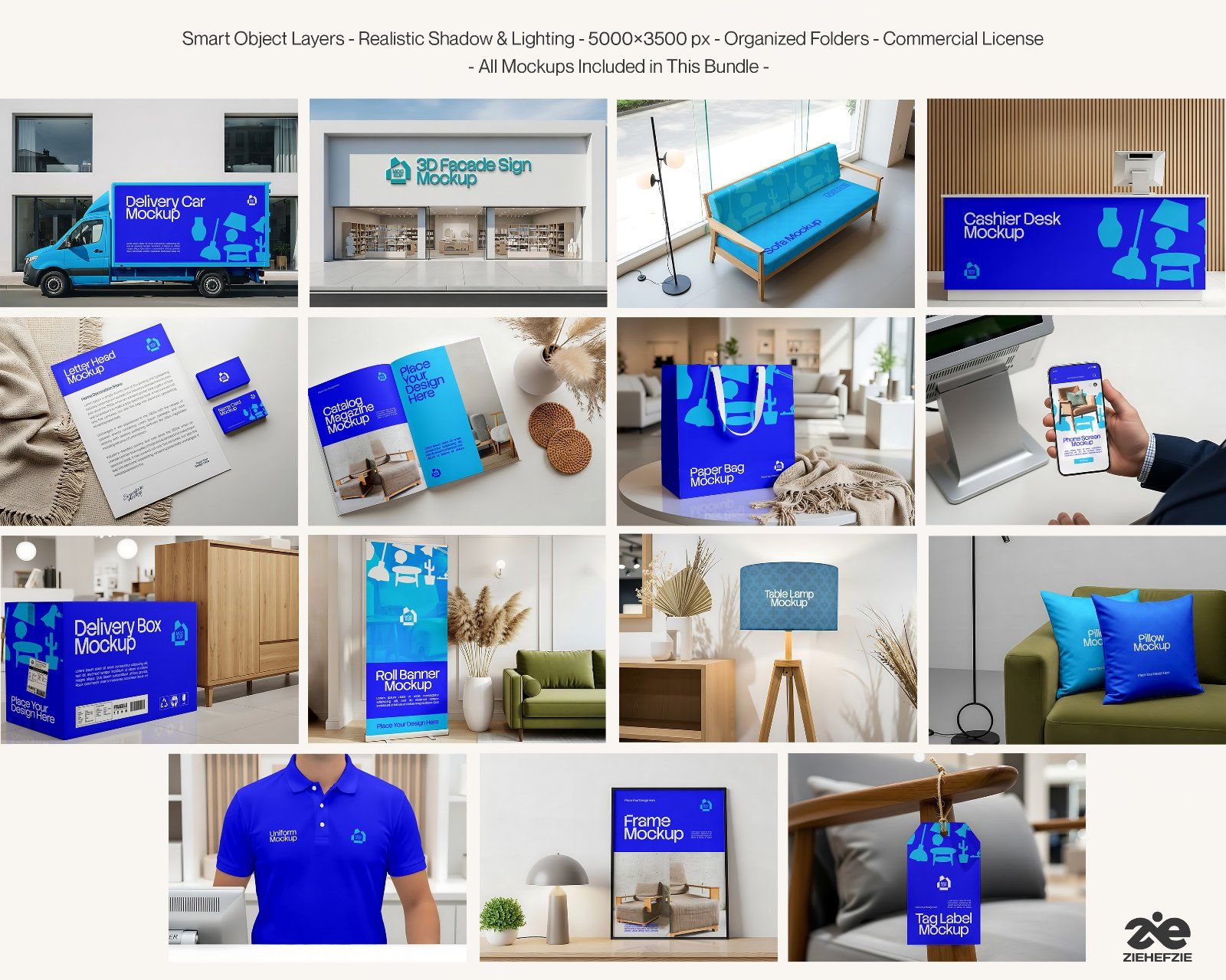 Home Decor Store Mockup Bundle PSD – Interior Branding & Retail Display — image 2